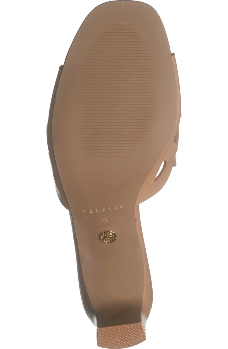 Cecelia New York Belmont Cutout Slide Sandal, Alternate, color, Tan