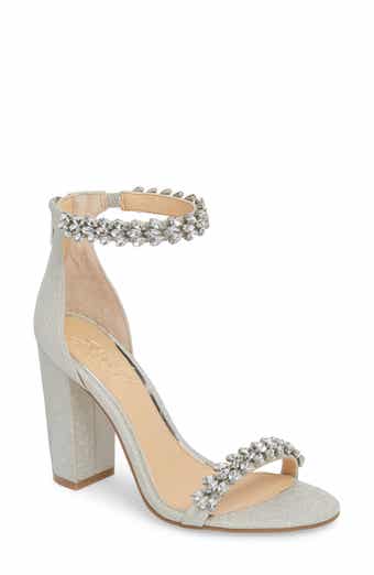 Jewel Badgley Mischka Jewel by Badgley Mischka Mayra Embellished Ankle Strap Sandal