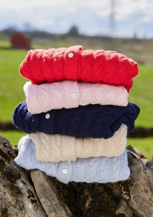 Little English Kids' Classic Cashmere Blend Cardigan In Blue
