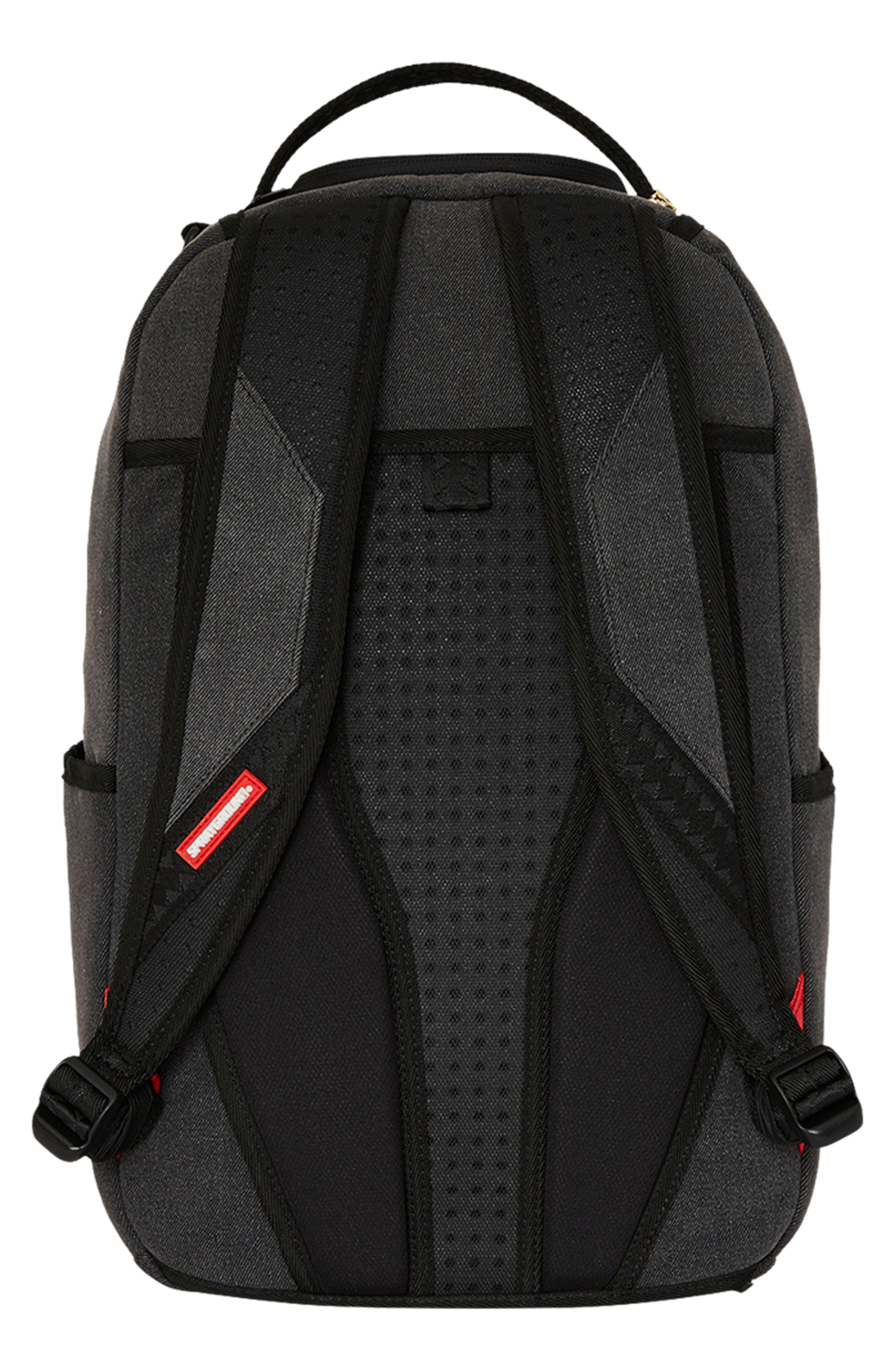 Sprayground Kids' Shark Denim Backpack, Alternate, color, 