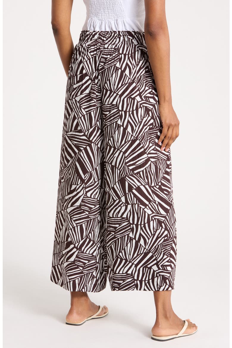 Wide Leg Pull-On Pants, Alternate, color, CHOCOLATE PATCHWORK STRIPE