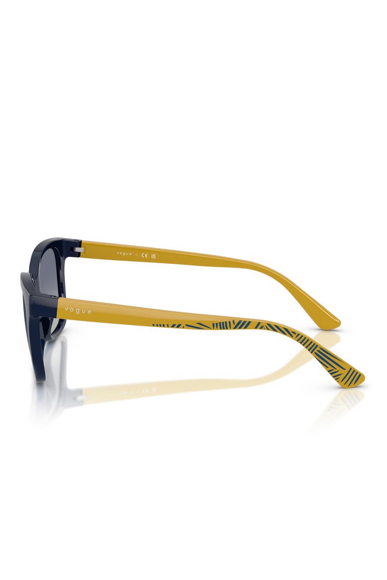 49mm Rectangular Sunglasses, Alternate, color, DARK BLUE