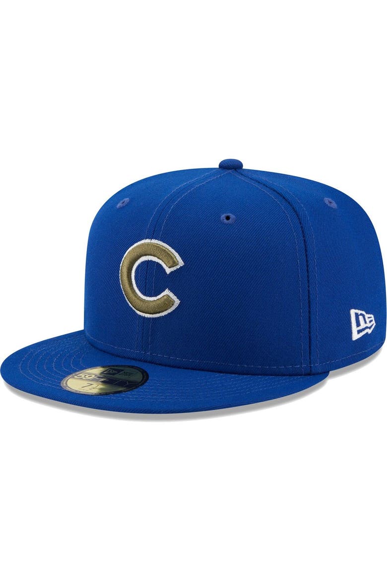 Men's New Era Royal Chicago Cubs 100th Anniversary Spring Training Botanical 59FIFTY Fitted Hat, Alternate, color, Royal