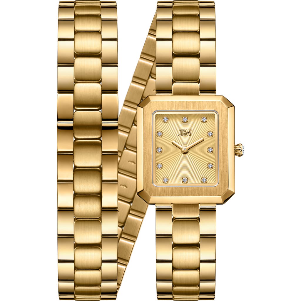 JBW Arc Lab-Created Diamond Double Wrap Bracelet Watch, 23mm in 18K Gold  product