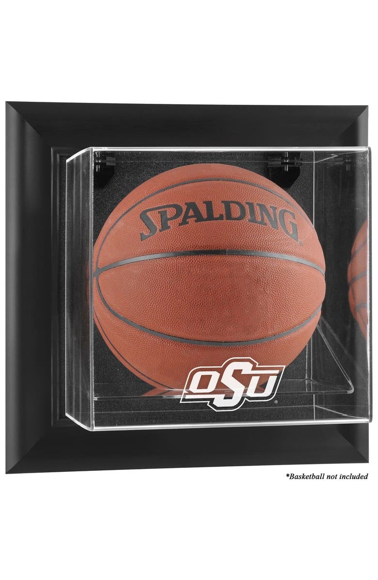 FANATICS AUTHENTIC Oklahoma State Cowboys Black Framed Wall-Mountable Basketball Display Case, Main, color, 