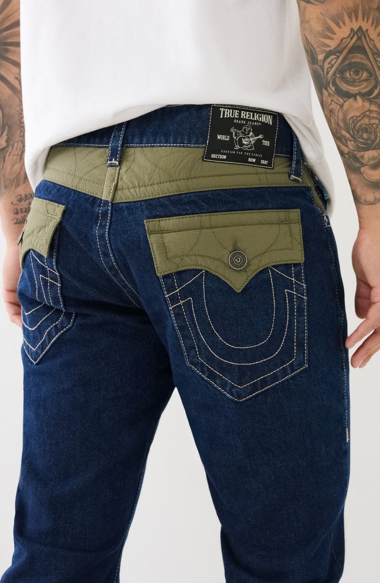 True Religion Ricky Flap Pocket Straight Leg Jeans, Alternate, color,