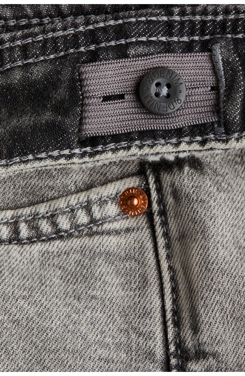 H&M Denim Wrap Skort, Alternate, color, Denim Gray