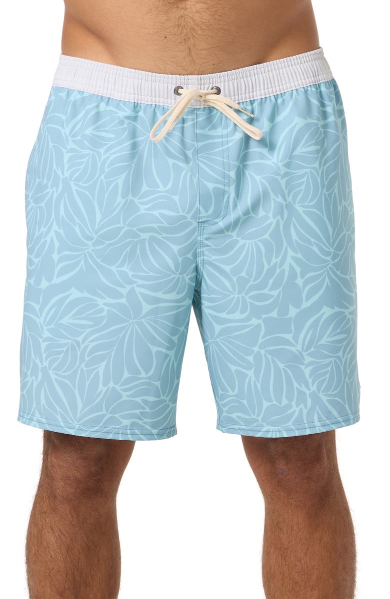 O'Neill Hermosa Swim Trunks, Main, color, Stone Blue