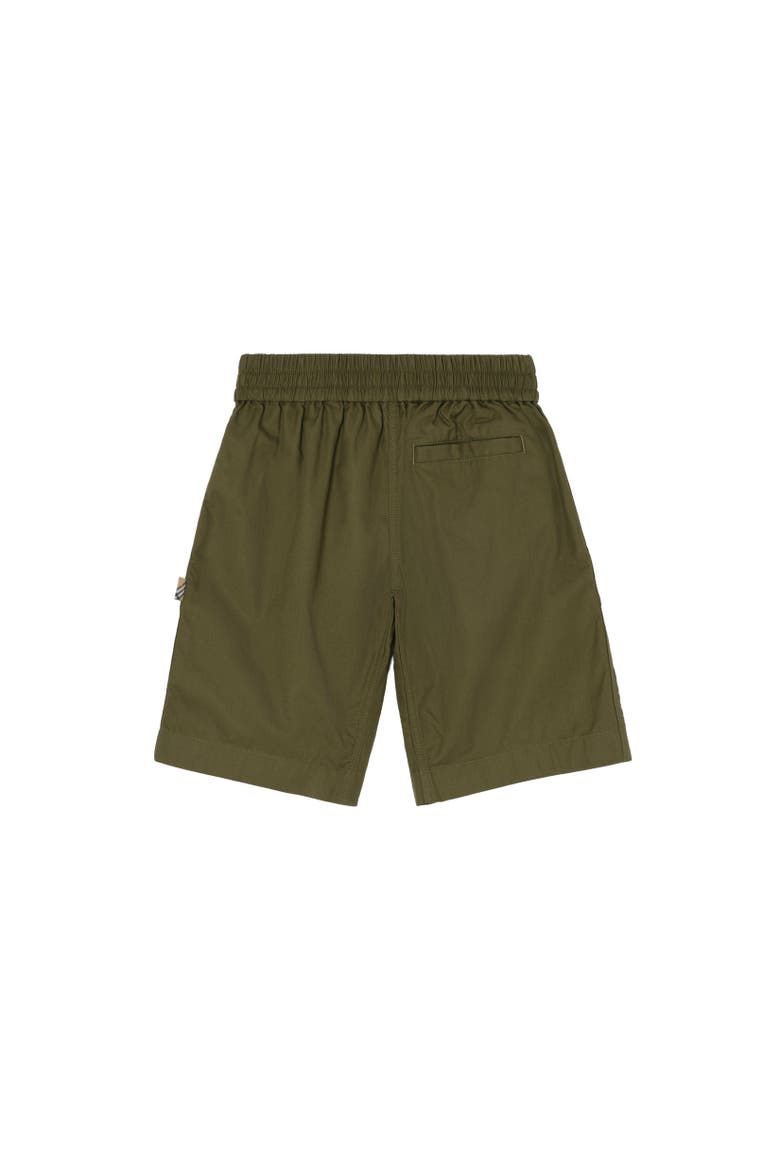 Cotton Twill Cargo Shorts, Alternate, color, Military green