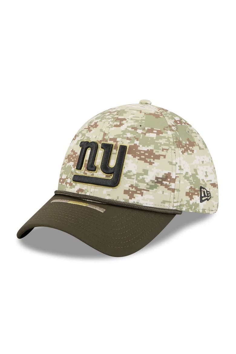 Men's New Era  Camo New York Giants 2025 Salute to Service 39THIRTY Flex Hat, Alternate, color, Camo