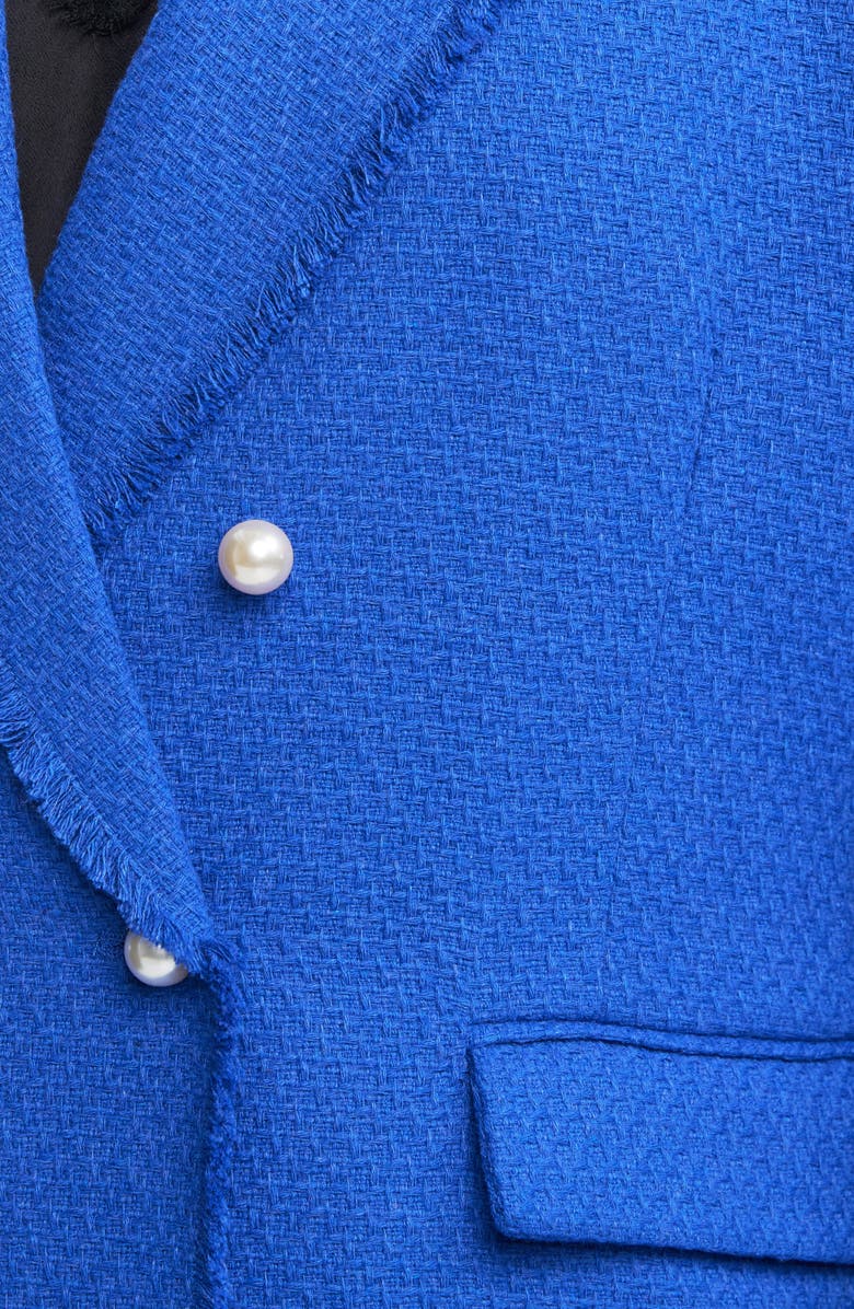 Estelle Courtney Bouclé Tweed Blazer, Alternate, color, Blue