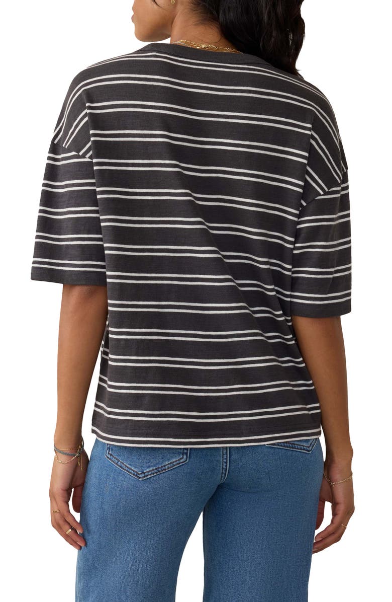 Faherty Sunwashed Slub Vintage Stripe T-Shirt, Alternate, color, 