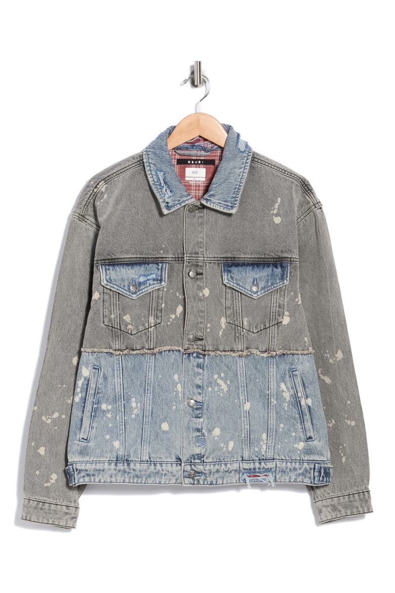 Spliced 999 Oh G Denim Jacket, Alternate, color, DENIM