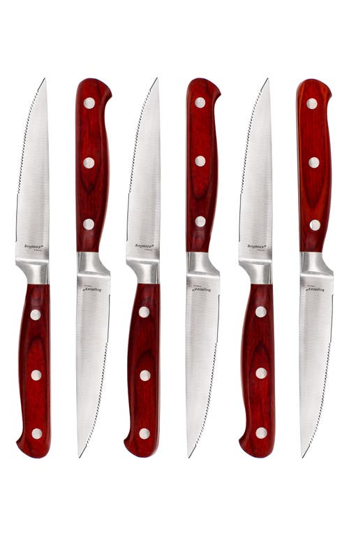 Berghoff 7-piece Stainless Steel Steak Knife Set In Brown
