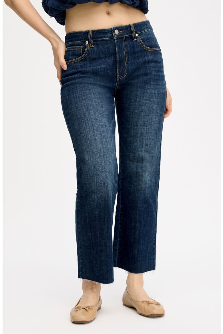 Ankle Straight Leg Jeans, Main, color, GREENWICH