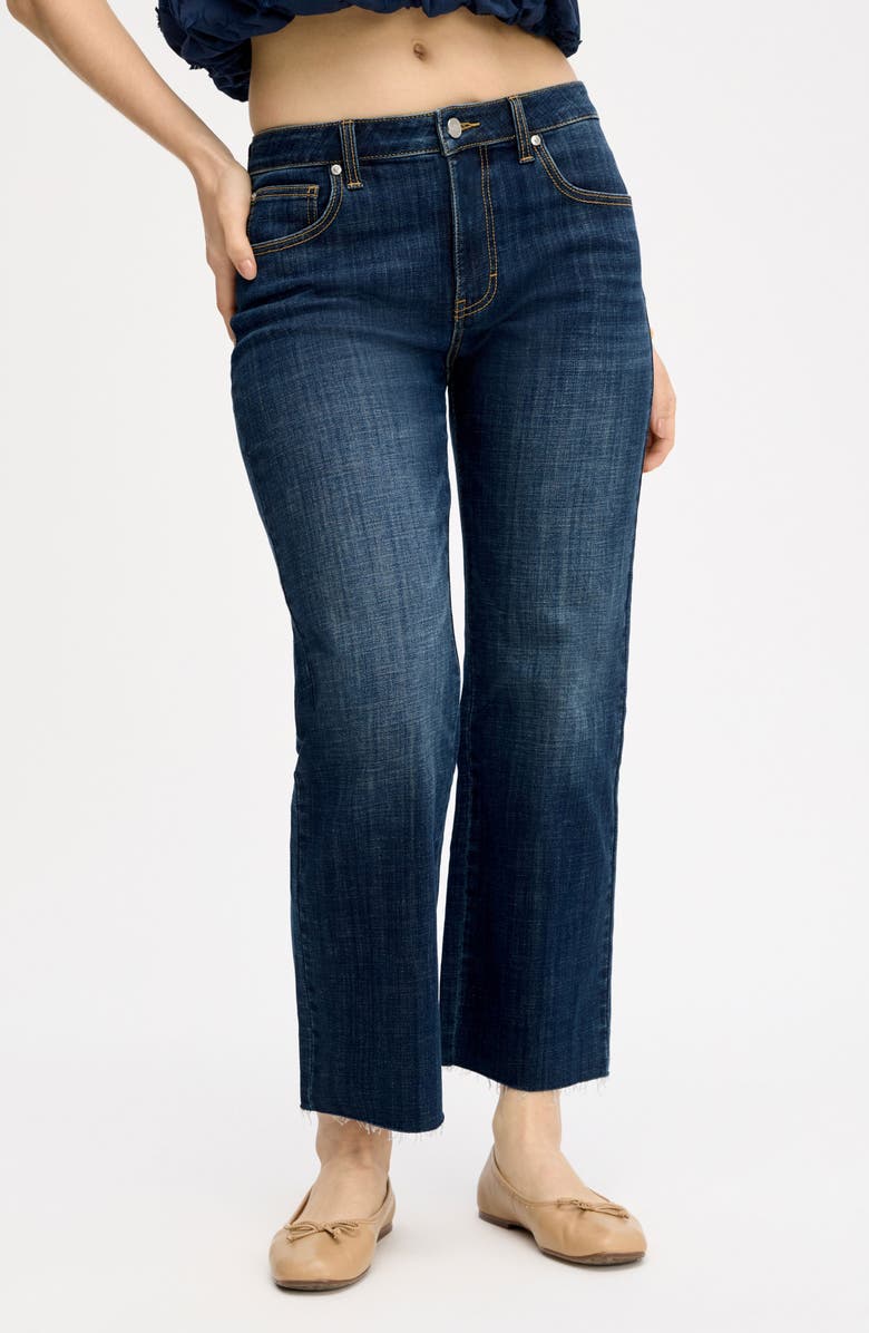Sam Edelman Ankle Straight Leg Jeans, Main, color, Greenwich