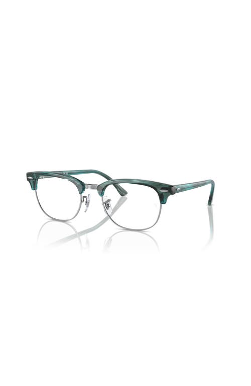 Ray Ban Ray-ban 53mm Square Optical Glasses In Green