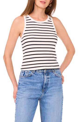 Vince Camuto Stripe Crop Tank