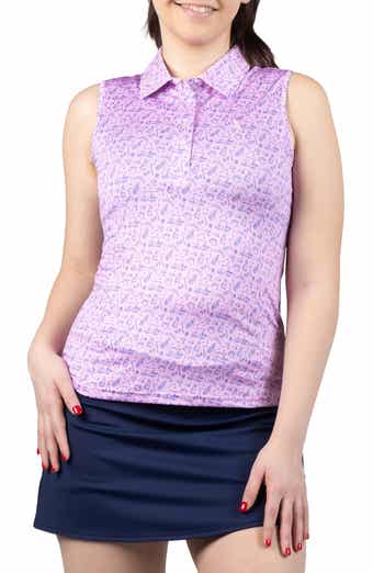 TailorByrd Clubs and Bags Print Polo Tank