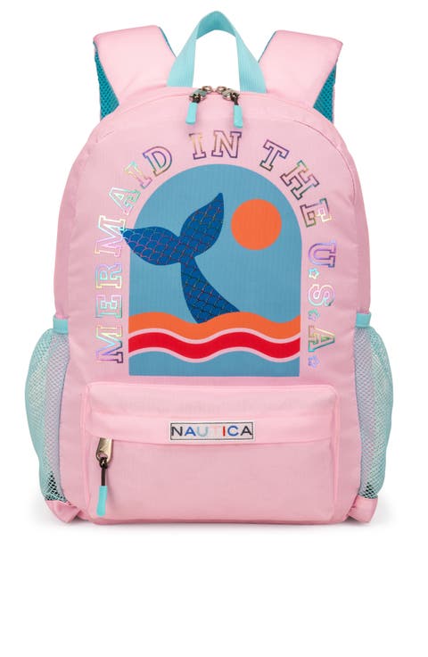 Mermaid Tail 16 Inch Backpack for Kids and Teens