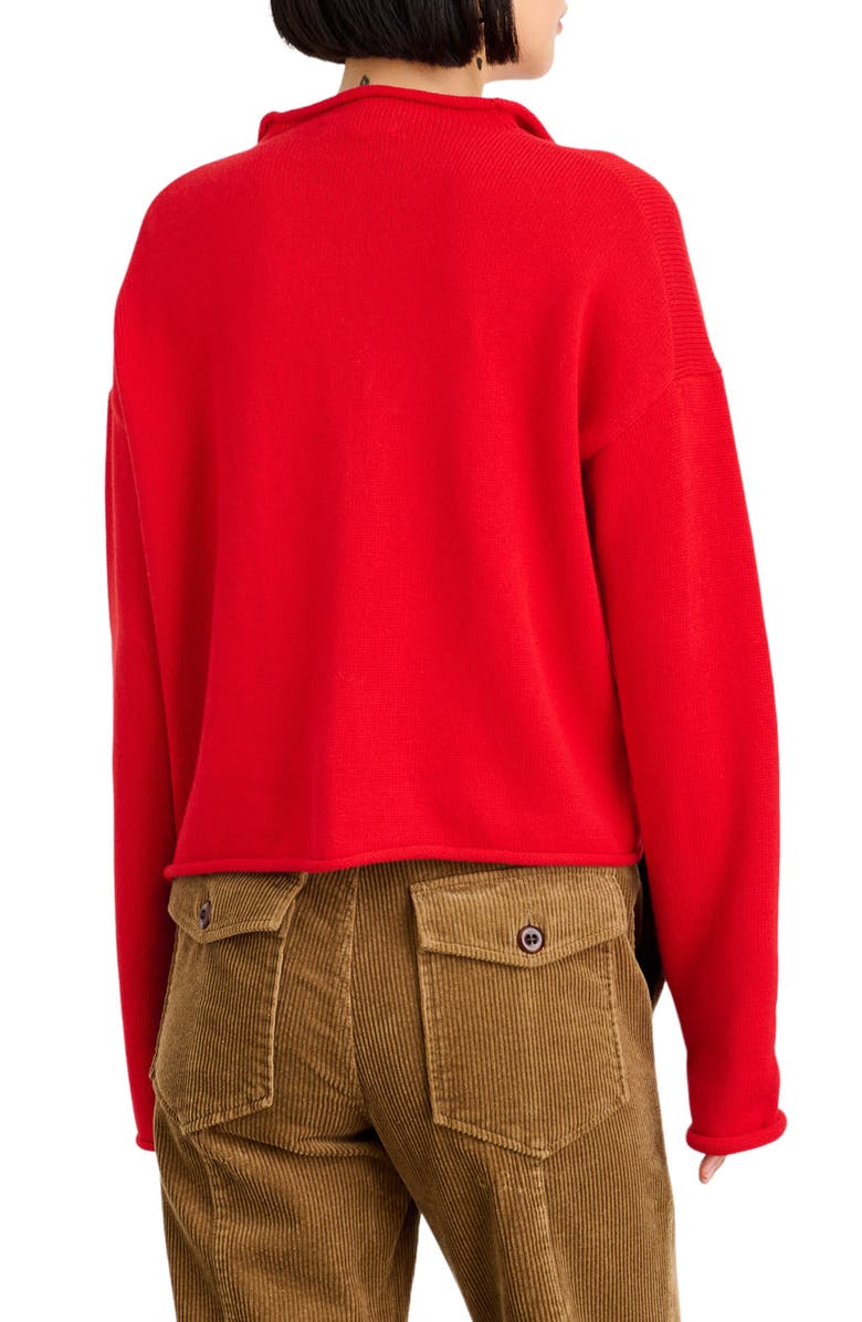 Alex Mill Taylor Cotton & Cashmere Cardigan, Alternate, color, Fire Red