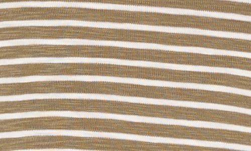 Nzt By Nic+zoe Stripe Long Sleeve Mock Neck T-shirt In Multi