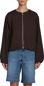 Bagatelle Bubble Sleeve Full Zip Jacket
