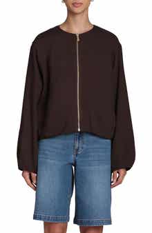 Bagatelle Bubble Sleeve Full Zip Jacket