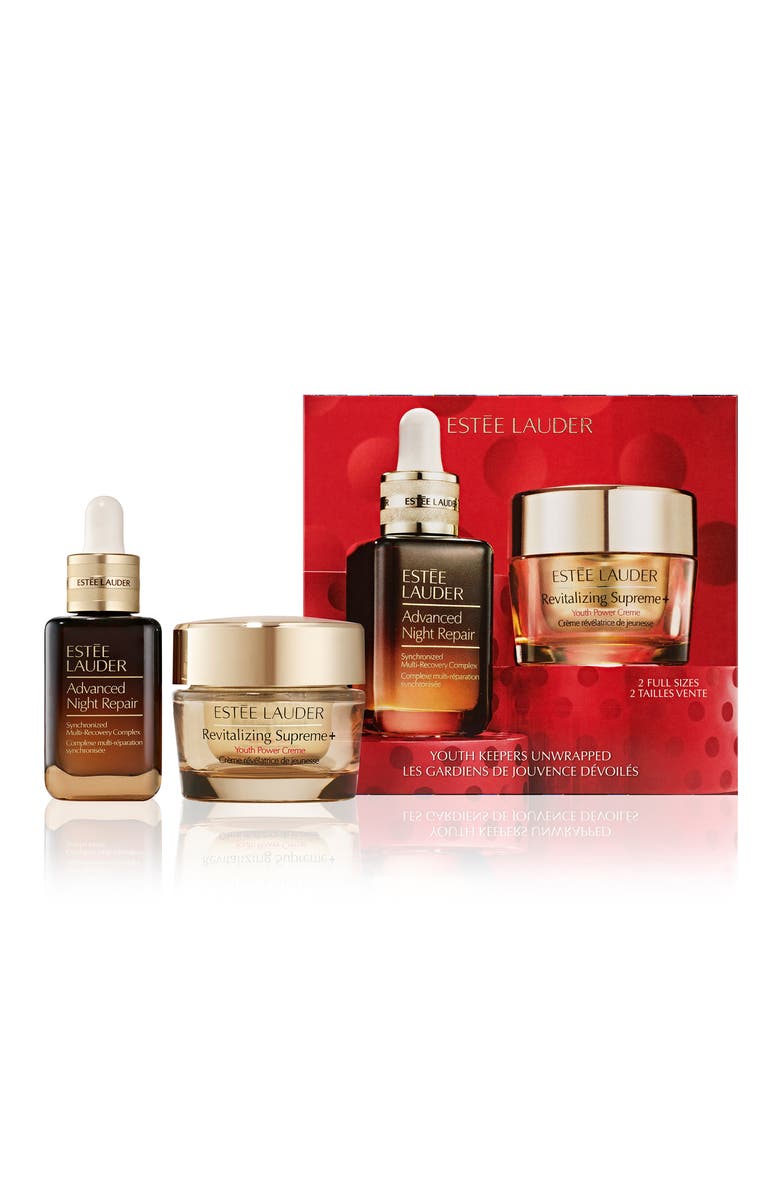 Estée Lauder Serum + Moisturizer Holiday Skincare Gift Set $155 Value, Main, color, 