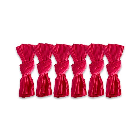 Red Satin Knot Napkin Set/6