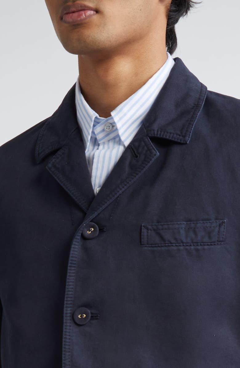 Thom Browne Unstructured Cotton Twill Jacket, Alternate, color, 