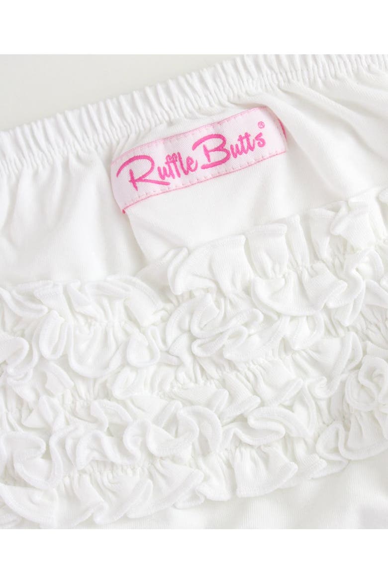 Baby/Toddler Knit RuffleButt Bloomer, Alternate, color, White