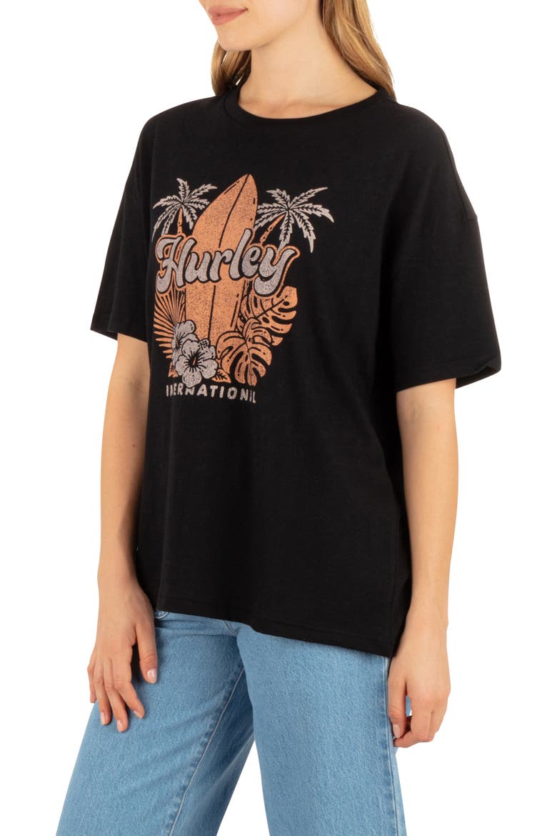 Arise Graphic Boyfriend T-Shirt, Alternate, color, BLACK