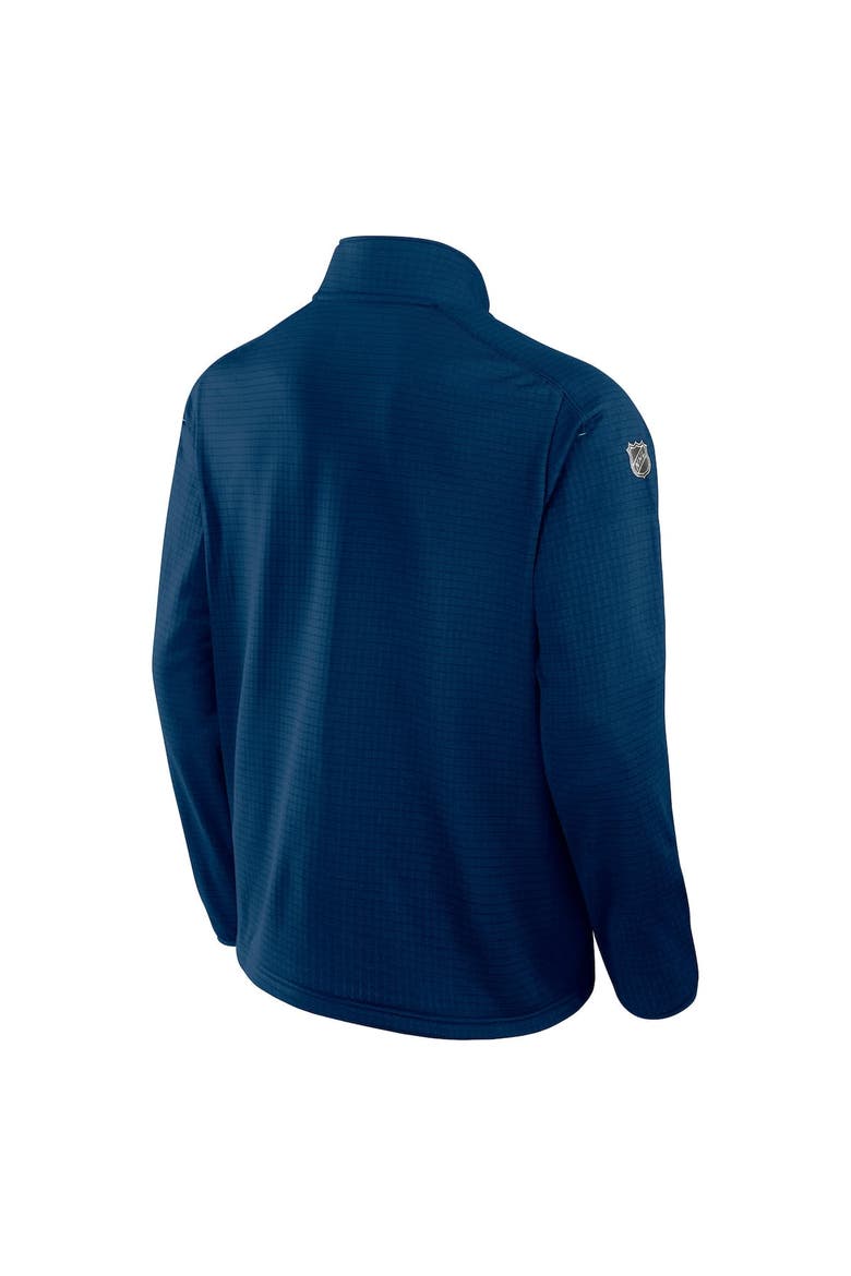 Men's Fanatics  Navy Seattle Kraken Big & Tall Authentic Pro Quarter-Zip Top, Alternate, color, Navy
