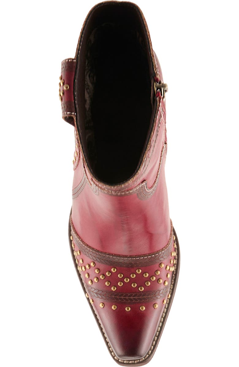 L'Artiste by Spring Step Saddleup Western Boot, Alternate, color, Dark Red Multi