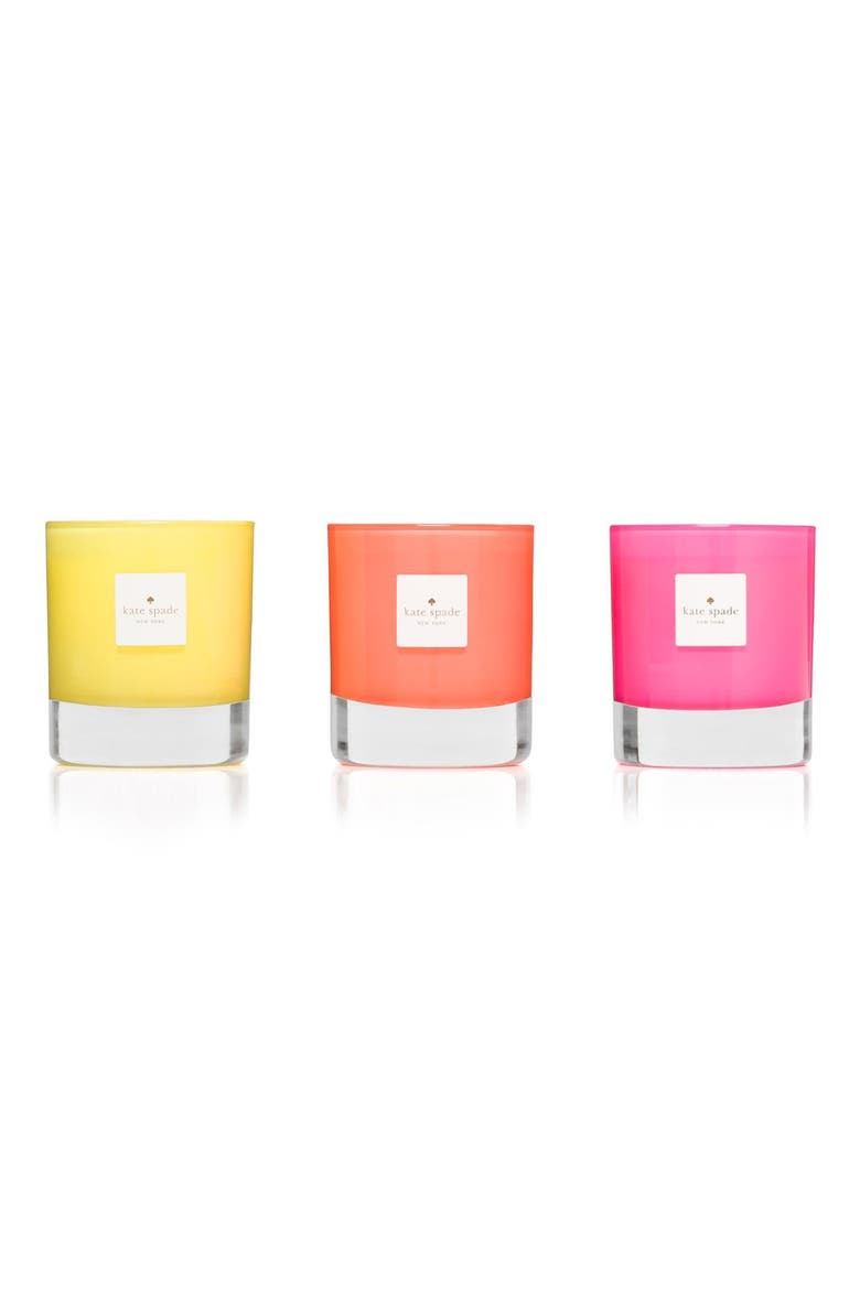 kate spade new york live colorfully candle trio (Limited Edition), Main, color, NO COLOR