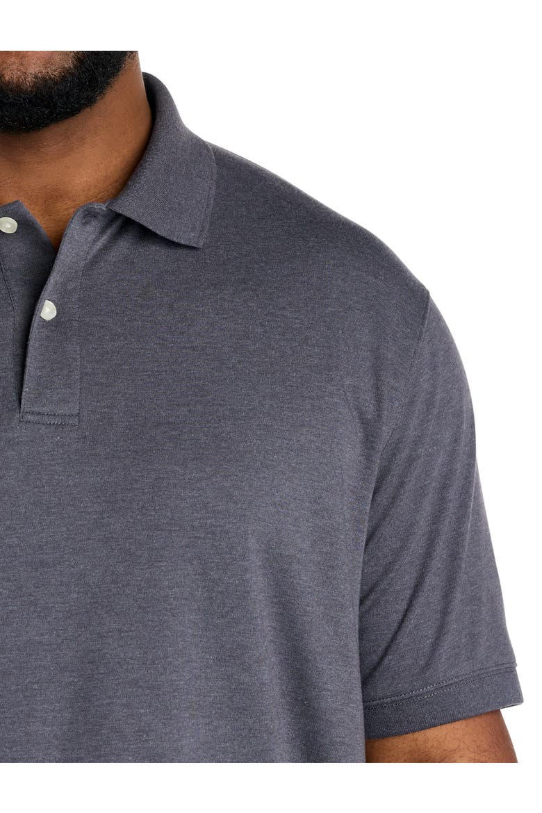 Big & Tall Interlock Polo Shirt, Alternate, color, GRAY NIGHT PD