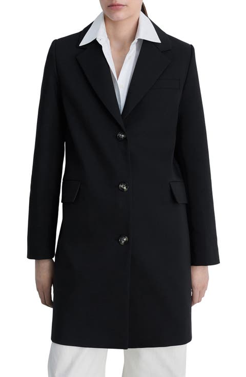 Cotton Blend Longline Blazer