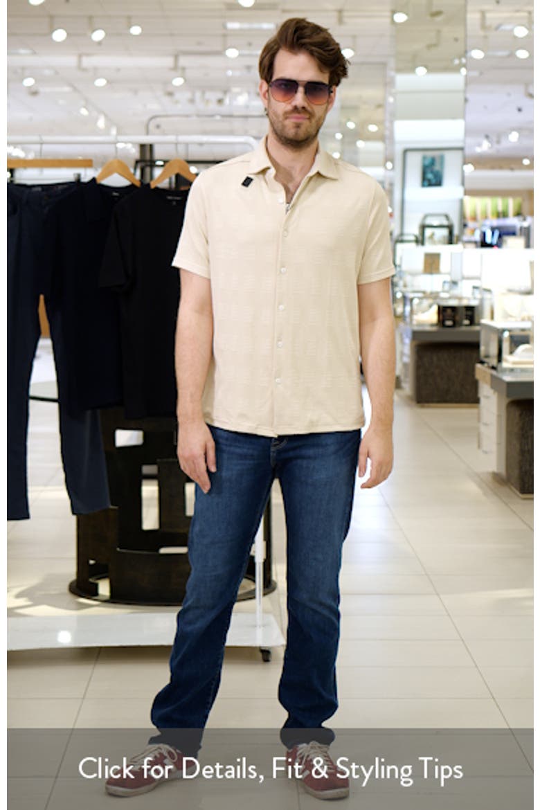 Edmond Short Sleeve Knit Button-Up Shirt video