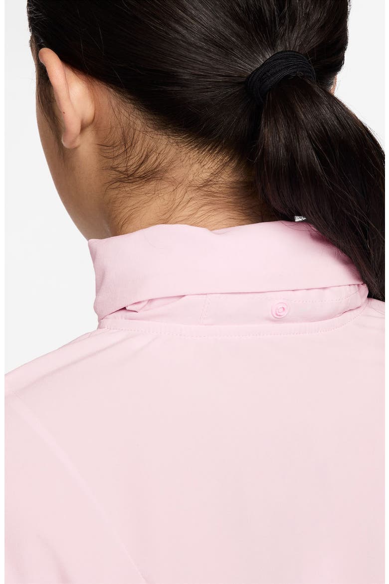 Kids' Mavn Dri-FIT Hooded Zip-Up Jacket, Alternate, color, PINK FOAM/ BLACK/ SILVER