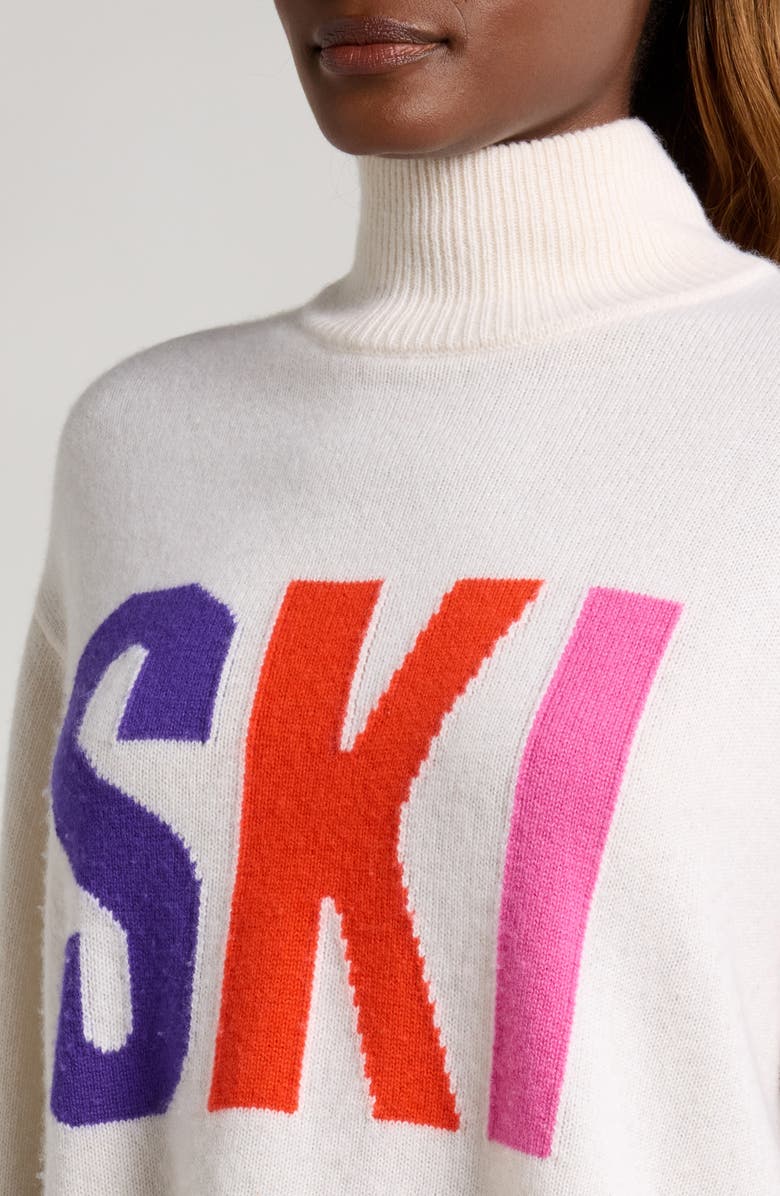 Goldbergh Calore Ski Merino Wool & Cashmere Sweater, Alternate, color, White