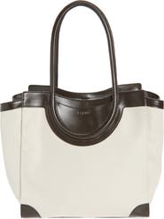 STAUD Maude Canvas & Leather Tote Bag
