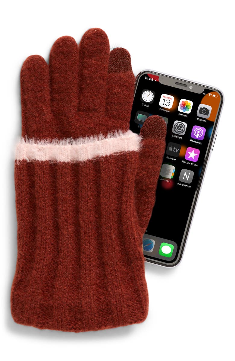 Treasure & Bond Rib Tech Gloves, Alternate, color, 