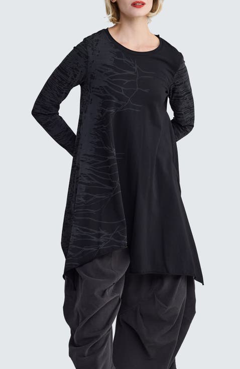 Melantha Abstract Burnout Tunic