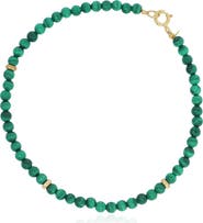 The Lovery Fine Jewelry Malachite Round Bead Bracelet