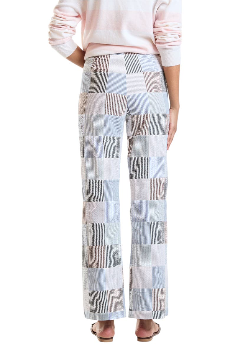 Seersucker Cropped Trouser, Alternate, color, Blue