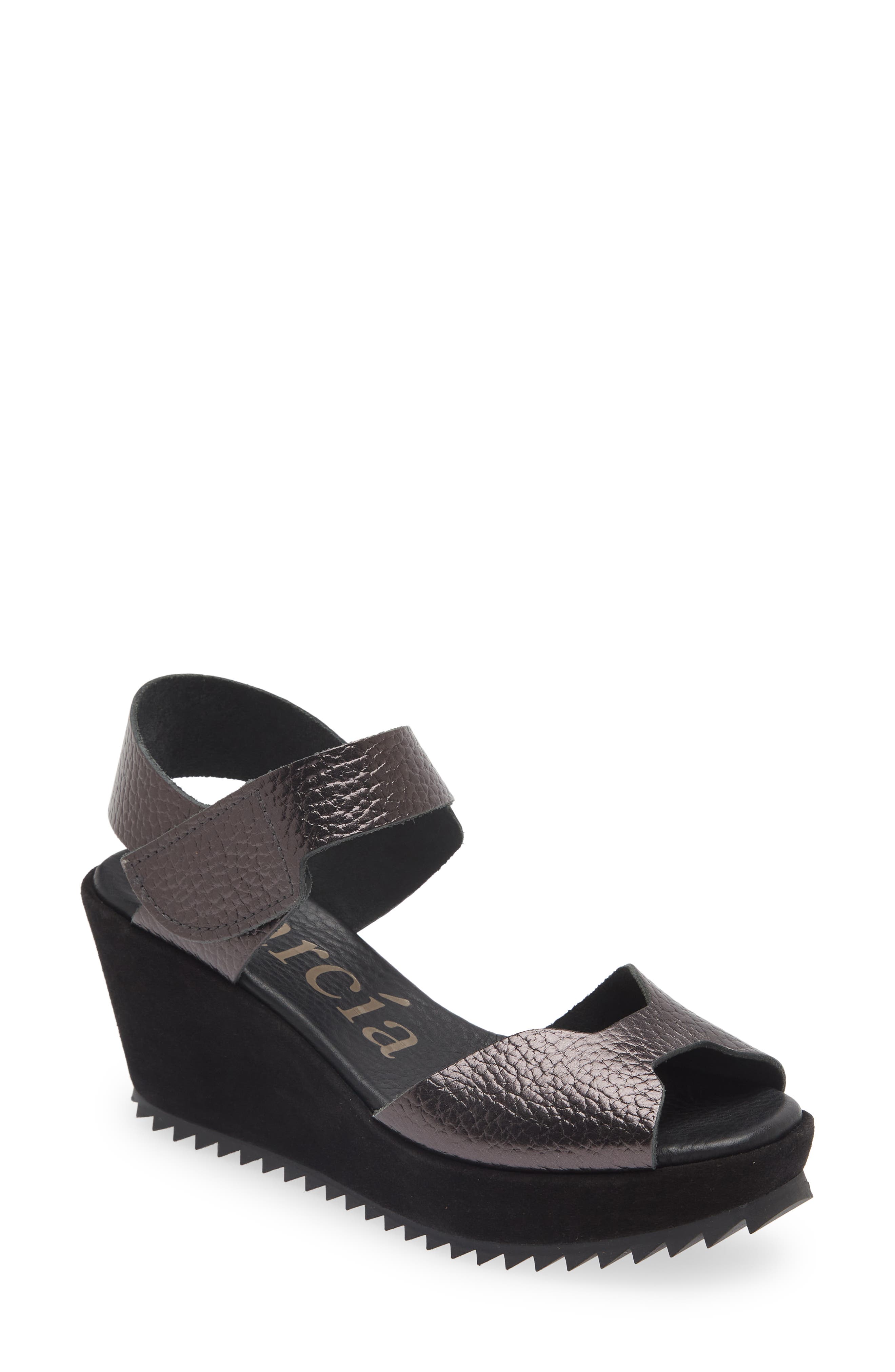 Pedro Garcia Fama Platform Wedge Sandal, Main, color, 