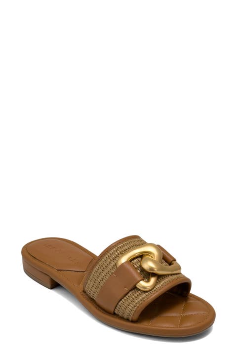 Big Charm Link Slide Sandal (Women)
