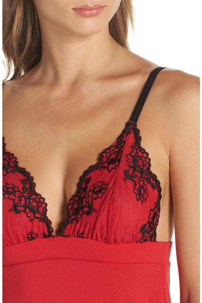 Demure Chemise, Alternate, color, TANGO RED