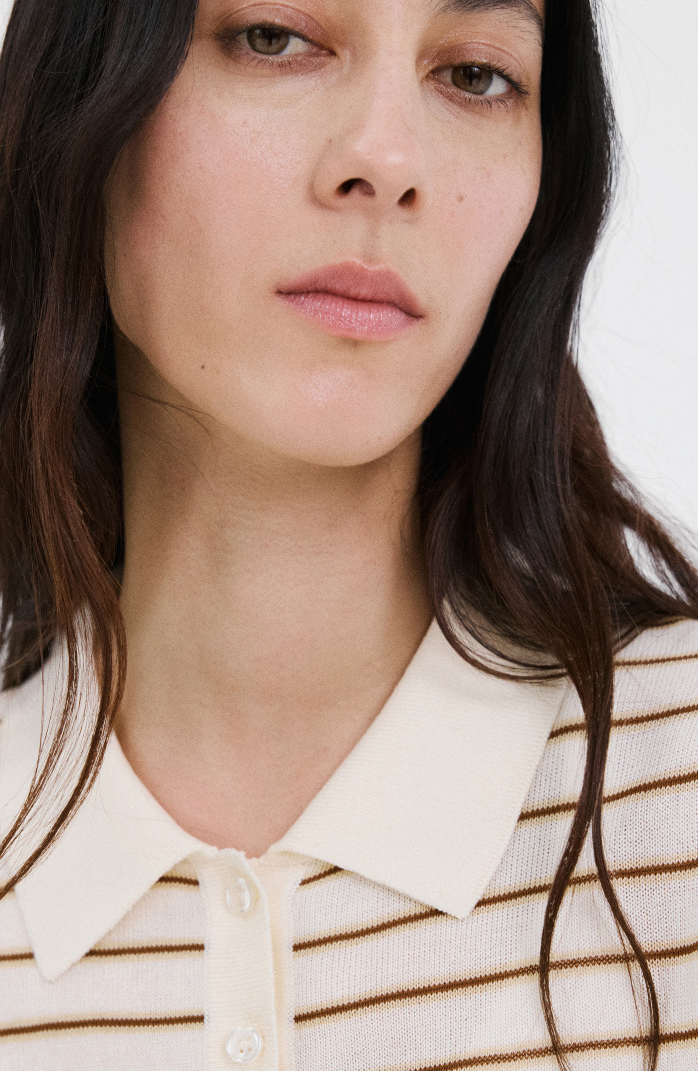 Short Sleeve Jersey Polo Sweater - image 4